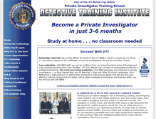 Tablet Screenshot of detectivetraining.com